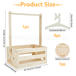 Прямоугольные деревянные ящики для детского душа&nbsp;ODIS-DC0001-14