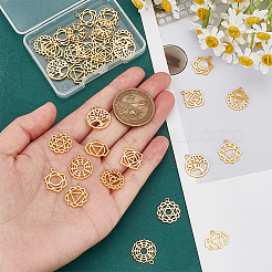 32шт 8 стиля латунные подвески&nbsp;KK-PH0005-77