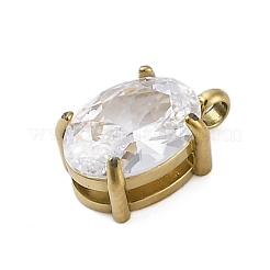 Подвески из нержавеющей стали 304 с микропаве из кубического циркония&nbsp;STAS-L022-160G-A02