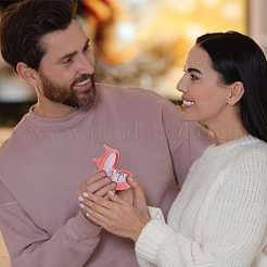 2 шт. бархатные подарочные коробки для хранения колец&nbsp;AJEW-GO0002-24B-01