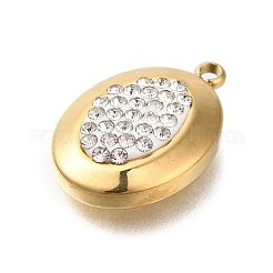 Ионное покрытие (ip) нержавеющая сталь 304 с подвесками из стразов и полимерной глины&nbsp;STAS-Q335-11G