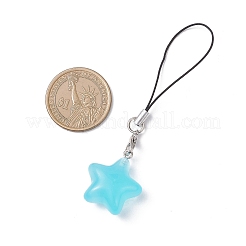 Ремешки для мобильных телефонов из светящейся смолы&nbsp;HJEW-JM04502-02