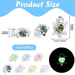 20шт прозрачные акриловые кабошоны&nbsp;TACR-YW0003-20