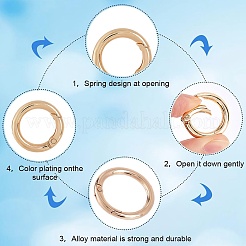 30 шт. кольцо пружинного затвора из сплава&nbsp;FIND-SP0001-48