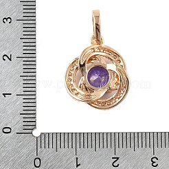 Латунные микро проложить кубического циркония подвески&nbsp;KK-E795-16KCG