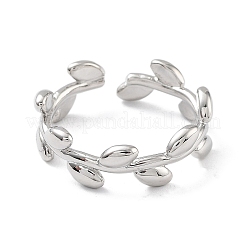 Латунные открытые манжеты для женщин&nbsp;LS-RJEW-A028-03P