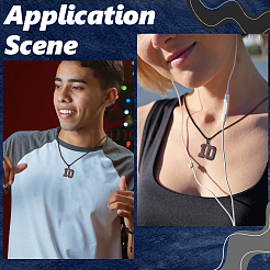 667 ожерелья из нержавеющей стали с цепочкой-коробкой&nbsp;NJEW-BBC0001-35B-EB