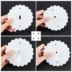 1 комплект пластиковых и железных потолочных крючков&nbsp;AJEW-DJ0001-03