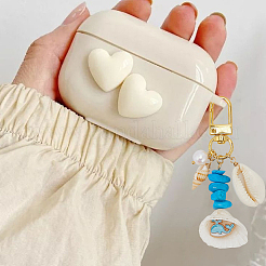 4 шт. 4 стиля синтетических бирюзовых бусин и ракушек подвеска украшения&nbsp;HJEW-SP0001-18