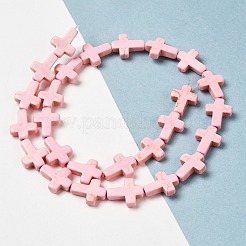 Нити из синтетических бирюзовых бусин&nbsp;G-P507-06C