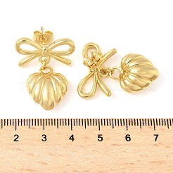 Латунные болтающиеся серьги&nbsp;LS-EJEW-Z119-01G