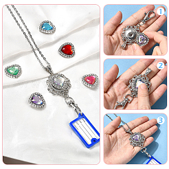 Наборы для самостоятельного изготовления ожерелья в форме сердца&nbsp;DIY-SC0031-60