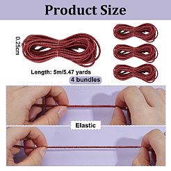 4 моток круглого эластичного шнура&nbsp;OCOR-OC0001-84B