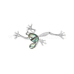 Ретро креативная брошь в виде лягушки из ракушки-ушка&nbsp;PW-WG0F18B-01