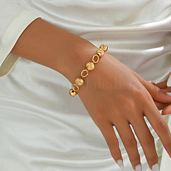 Латунные круглые шарики-бусины ссылка btacelets&nbsp;TJ4272