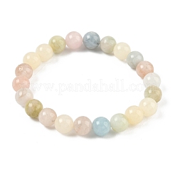 Браслеты из натурального морганита&nbsp;BJEW-F388-01-B