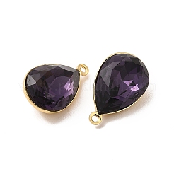 Стеклянные подвески из латуни с покрытием стойки&nbsp;KK-A177-22G-02