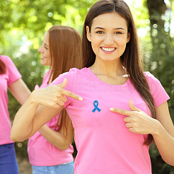 20 шт. 3 стиля розовая лента эмалированная булавка для осведомленности о раке груди&nbsp;JEWB-FH0002-53A