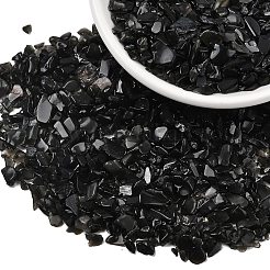 Природные обсидиана бисер чип&nbsp;X-G-L453-08