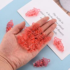 Осенняя тема прозрачные акриловые бусины&nbsp;TACR-S154-60B-910