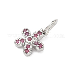 Латунные микро проложить кубического циркония подвески&nbsp;KK-C156-09P-02