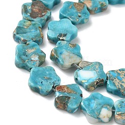 Окрашенные синтетические нити из имперской яшмы&nbsp;G-D337-10mm-B01