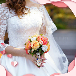 2 шт. плоские круглые подвески-медальоны из сплава и стекла в тибетском стиле&nbsp;HJEW-UN00041