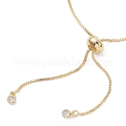 Регулируемые латунные браслеты со звеньями-слайдерами&nbsp;BJEW-JB13038