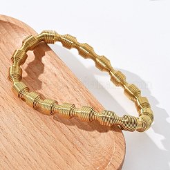 Эластичные браслеты из нержавеющей стали 304 для женщин&nbsp;LS-BJEW-P315-02F-G