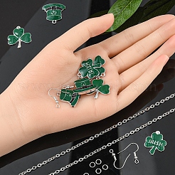 Комплект для изготовления ювелирных изделий с кулоном в виде клевера своими руками&nbsp;DIY-YW0005-05P