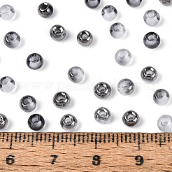 Прозрачные внутри цветные стеклянные бусины&nbsp;SEED-T007-19A-10