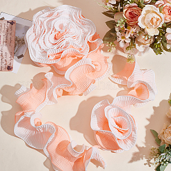 Шифоновая органза плиссированная кружевная отделка DIY-WH0892-01A