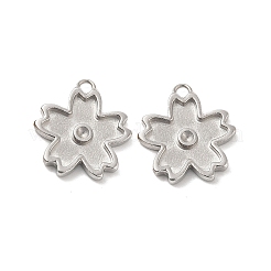 Подвеска из нержавеющей стали 304 со стразами&nbsp;STAS-F284-24P