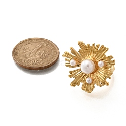 Кольца-манжеты с цветком из нержавеющей стали 304 для женщин&nbsp;STAS-Z108-04G