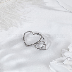 1 шт. серьги-каффы из сплава со стразами&nbsp;EJEW-LP0013-16P