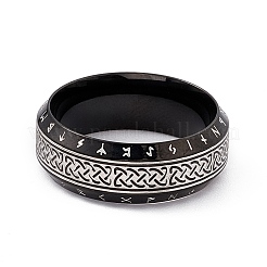 Кольцо с матросским узлом из нержавеющей стали 304&nbsp;RJEW-F137-01EB