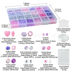 Наборы для изготовления браслетов из акриловых и пластиковых бусин своими руками&nbsp;DIY-FS0006-47