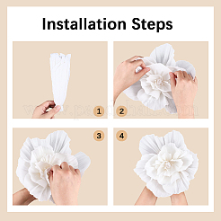 5 шт. искусственные цветы из гофрированной бумаги&nbsp;DIY-WH20007-272A