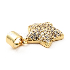 Латунные микро проложить кубического циркония подвески&nbsp;KK-E015-09G-01