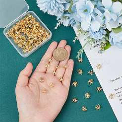 120 шт. многолепестковые латунные колпачки для бусин&nbsp;KK-PH0005-47