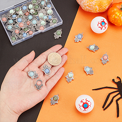 50 шт. подвески из синтетического светящегося камня двух цветов&nbsp;PALLOY-PH0001-97