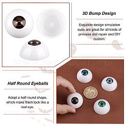 8шт. 4-х цветный акриловый глаз для поделок&nbsp;DOLL-GA0001-17B
