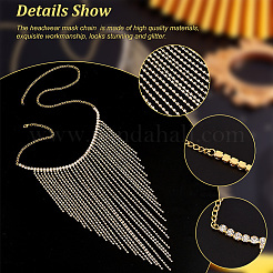 Маскарадные маски из сплава&nbsp;AJEW-WH0258-540G