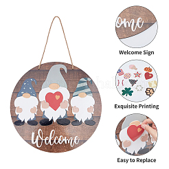 Печатные деревянные большие подвески&nbsp;WOOD-WH0115-04