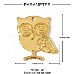 Подвески из нержавеющей стали 304&nbsp;STAS-OY006-17G