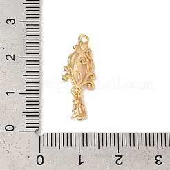 Латунные микропаве прозрачные подвески с фианитом&nbsp;KK-M294-25G