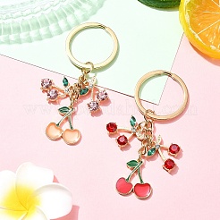 Брелок из сплава смолы и страз&nbsp;KEYC-YW00141-01