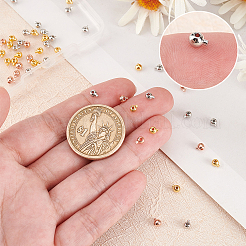 60 шт. 3 цвета латунные обжимные бусины&nbsp;KK-PH0006-32