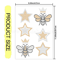 Звездная корона пчелы стекло исправление горный хрусталь&nbsp;DIY-WH0303-288