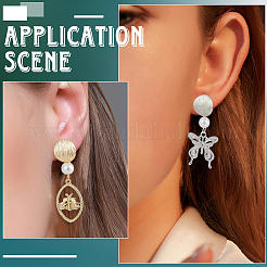 20 шт. Латунные выводы для ушей&nbsp;KK-BBC0002-60P